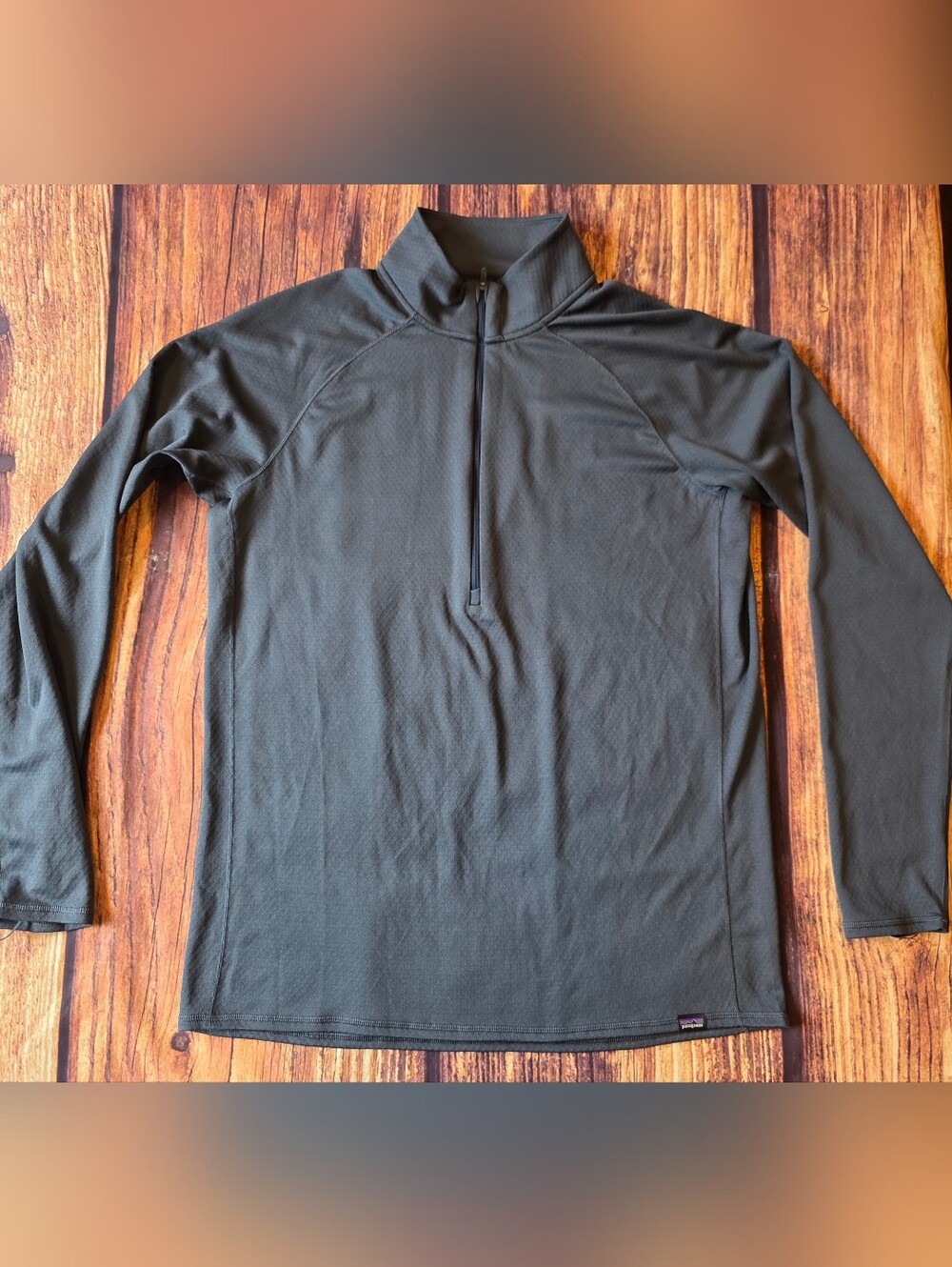 Patagonia Capilene Midweight Pullover Men's Large Gray Quarter Zip Base Layer - Picture 2 of 8